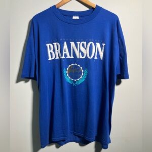 Vintage 90s Ozark Mountain country Branson, Missouri graphic print T-shirt XXL